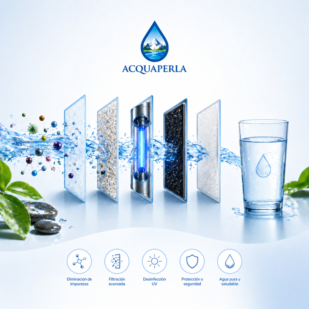 Proceso de purificación multicapa Acquaperla