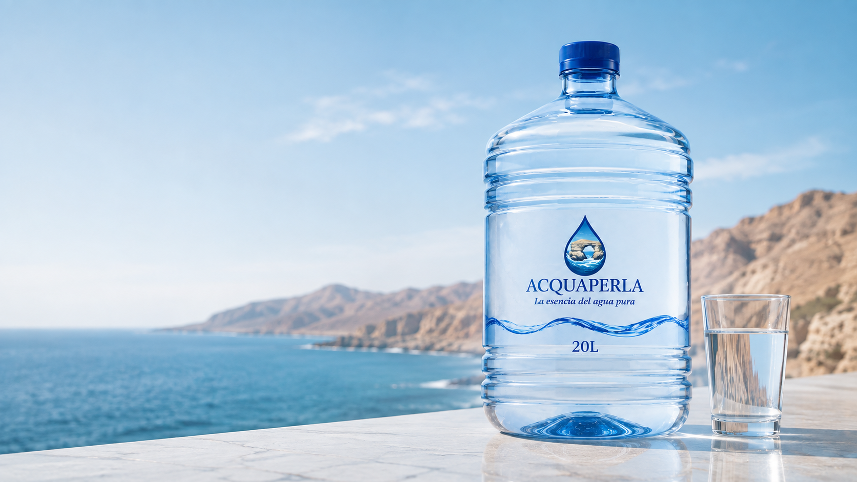 Agua envasada en la costa de Antofagasta