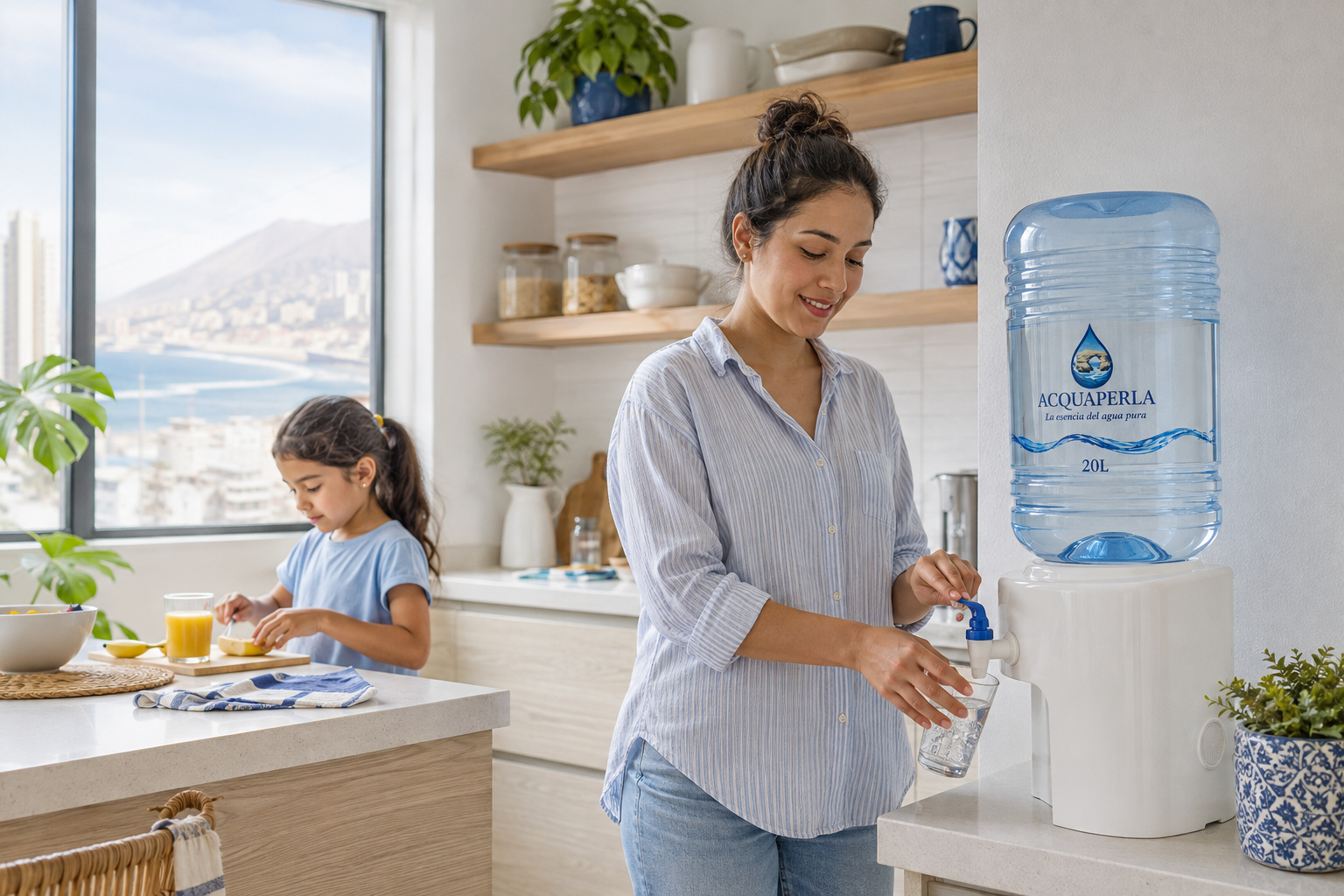 Agua pura para el hogar y la familia